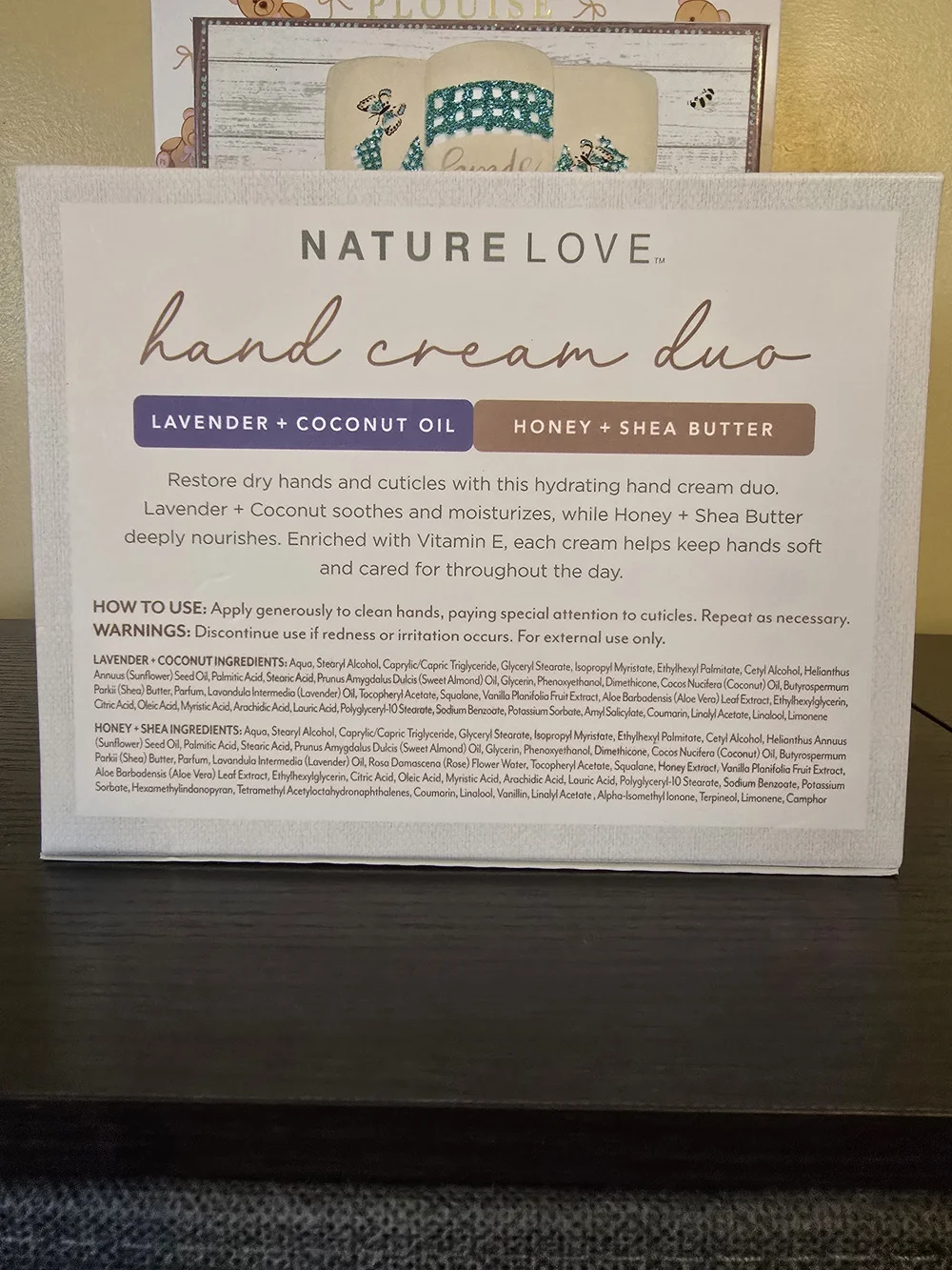 Nature Love Hand Cream Duo - Lavender + Coconut and Honey + Shea Butter